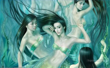  chinese art painting - Yuehui Tang Chinese nude 1